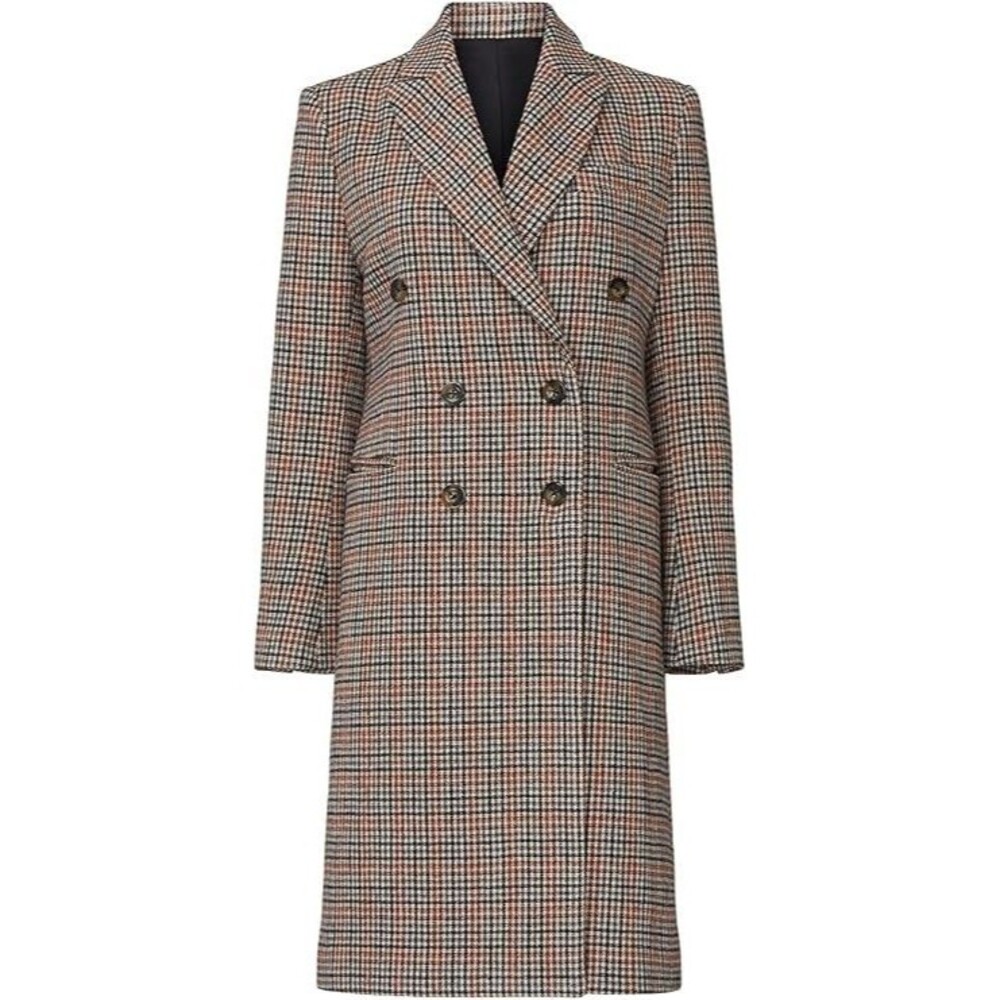 Sweet Baby Jamie Rent The Runway Pre-Loved Double Breasted Plaid Coat XL Sz 16